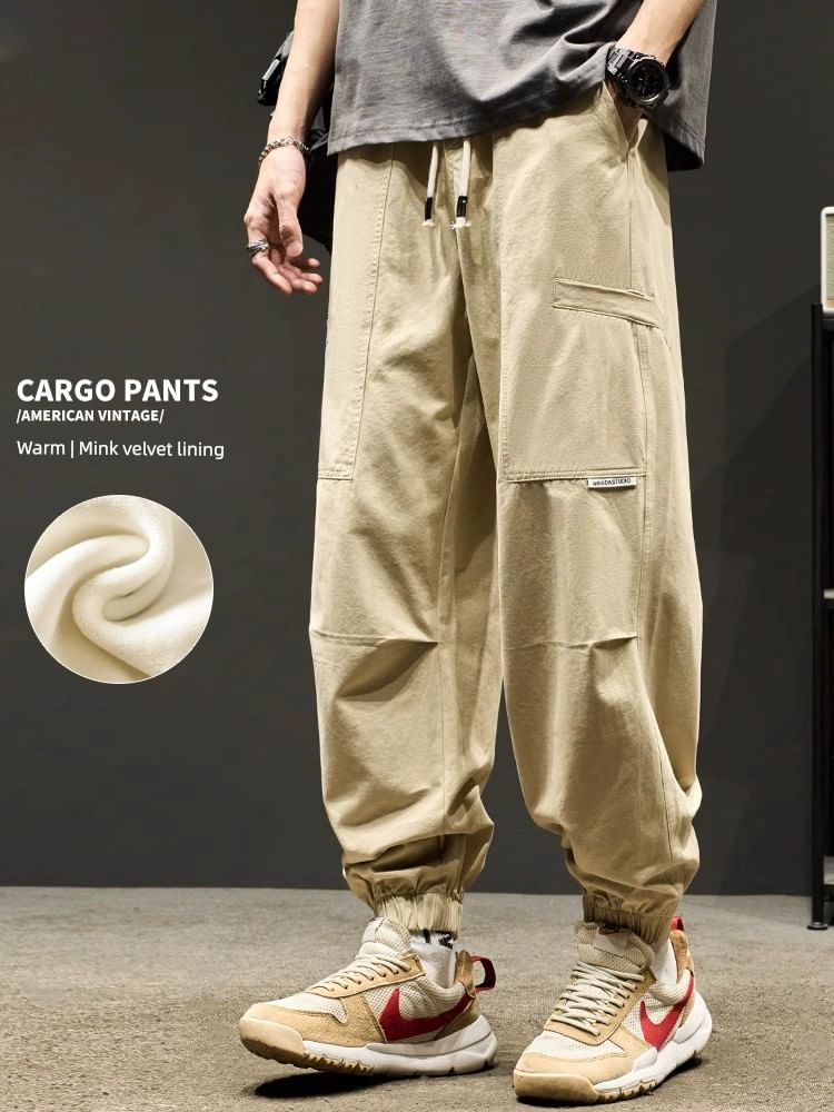Redsinc - Mid Rise Plain Cargo Baggy Broek