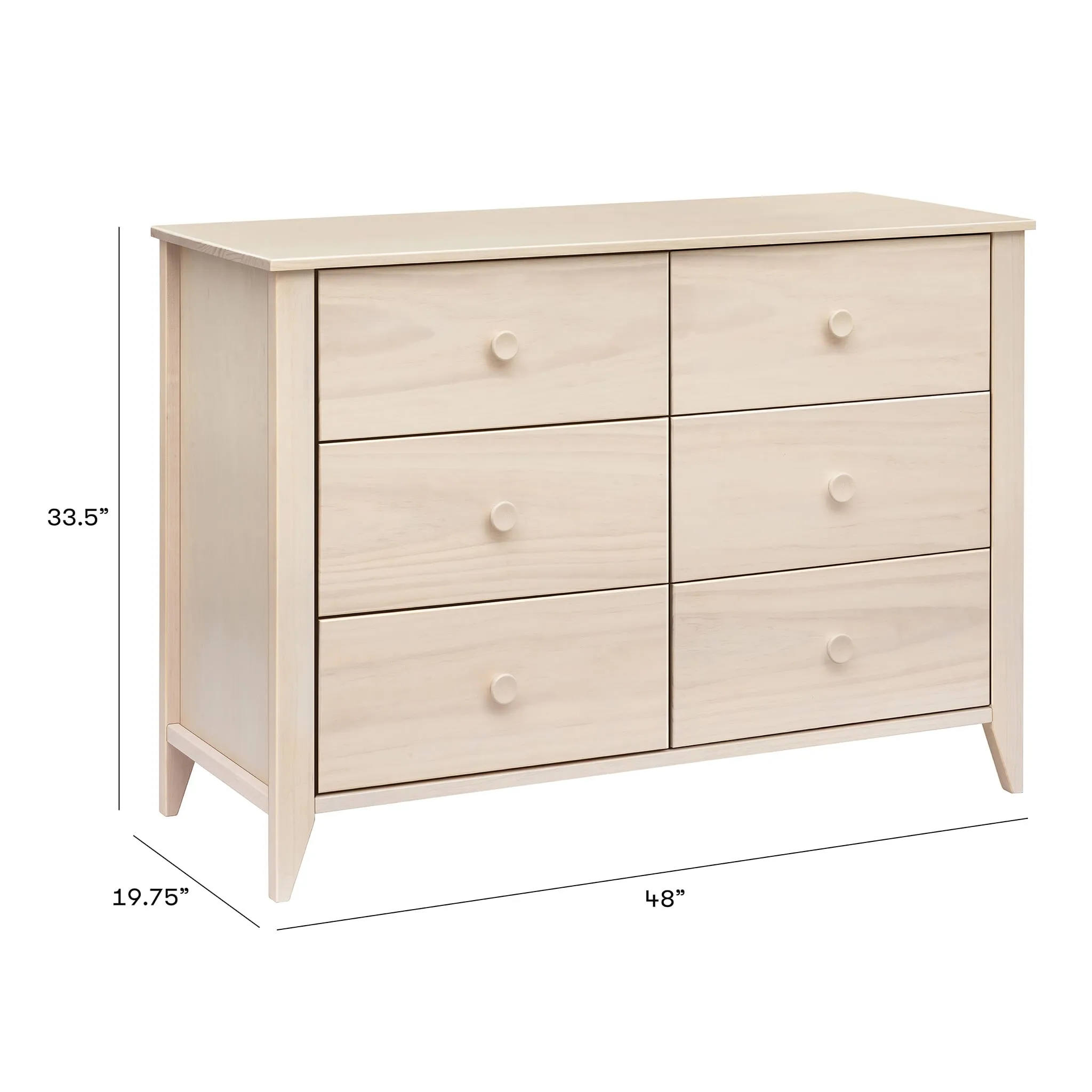 Babyletto Bureau 6 Tiroirs Sprout - Naturel Lavé