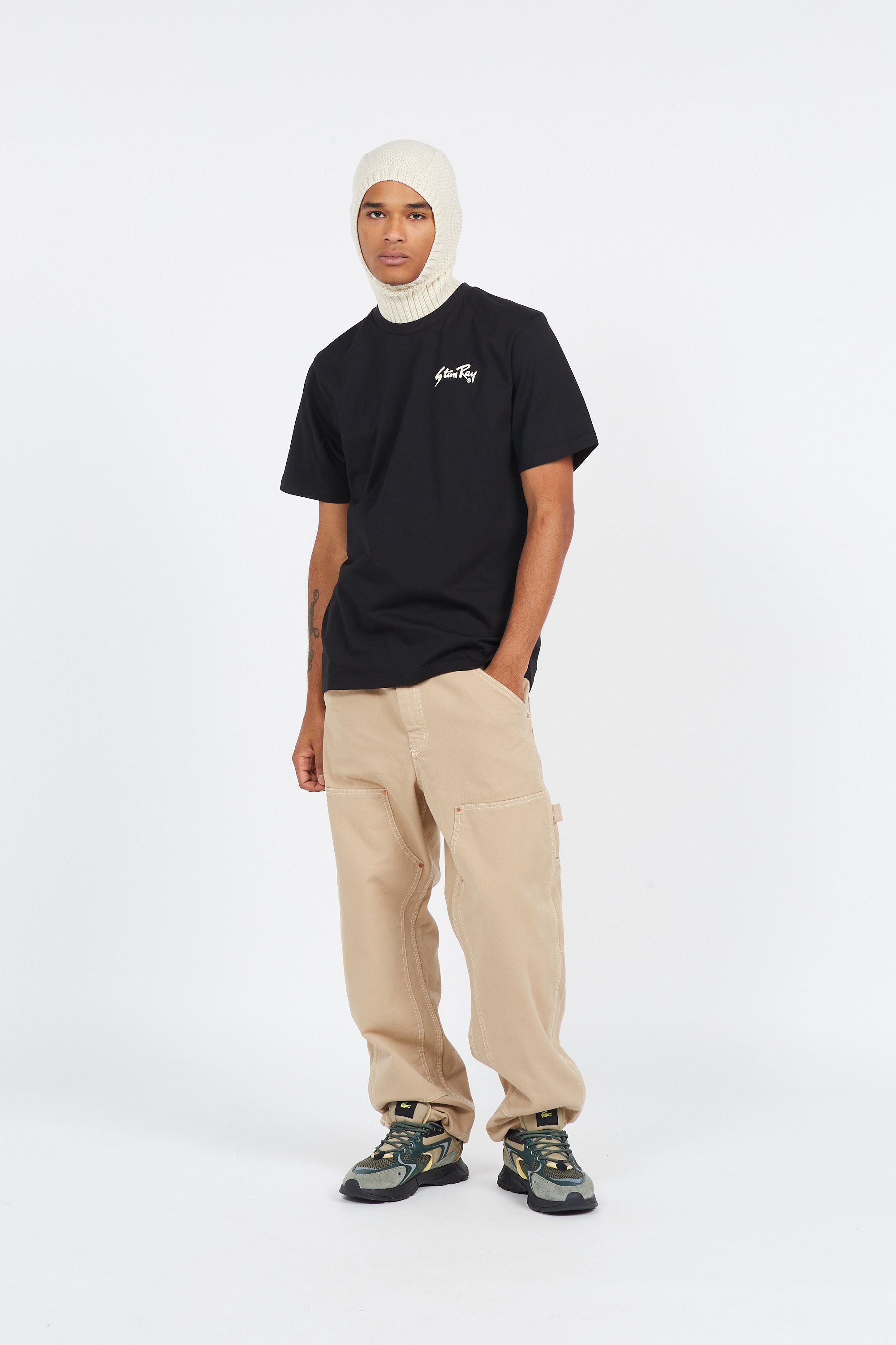 STAN RAY pantalon  PANT AW2310334 DOUBLE KNEE Beige