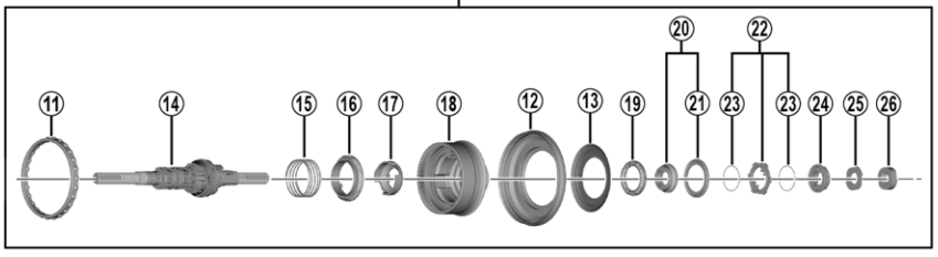 Shimano nav indsats SG-C3001-7R