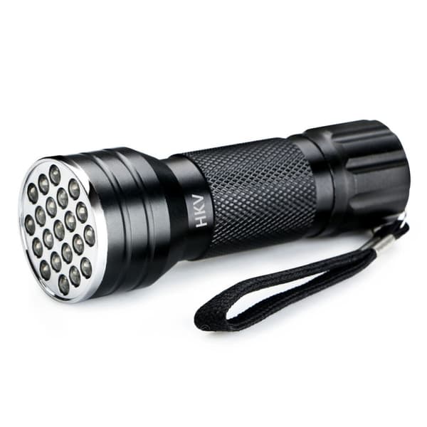 UV 21 LED 395NM ultrafiolett lommelykt - oppdager urin fra hunder