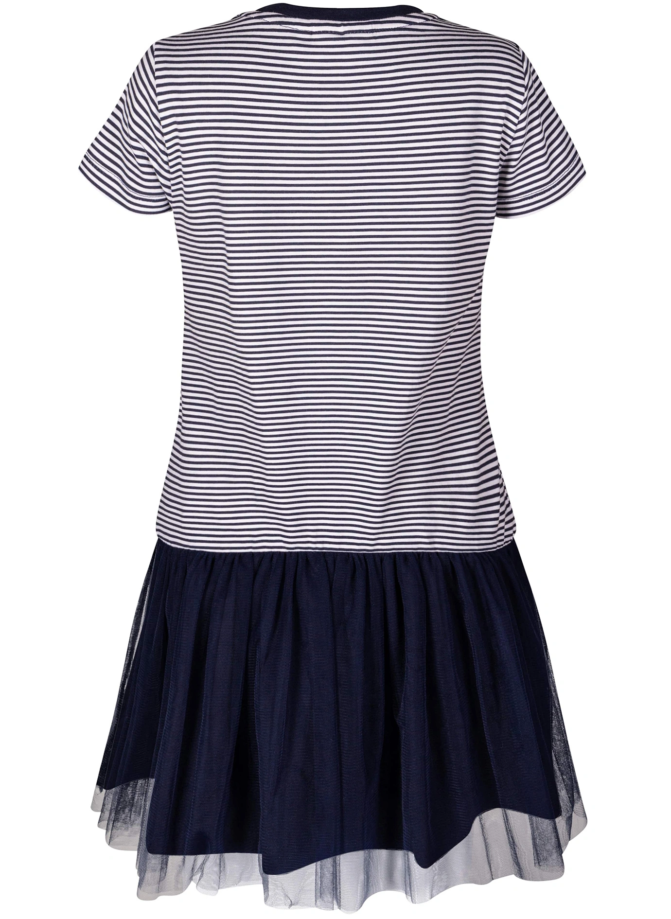 Tüll-Kleid STAR mit Pailletten in navy