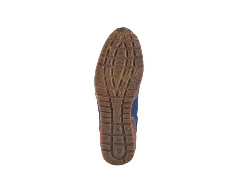 Sneakers homme Velours Gris et Marine - CANBERRA II