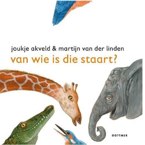 Uitgeverij gottmer kartonboekje van wie is die staart?