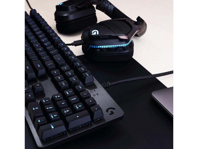 Logitech Gaming-Tastatur G513 GX Brown Carbon Mechanische Gaming-Tastatur mit RGB-Beleuchtung