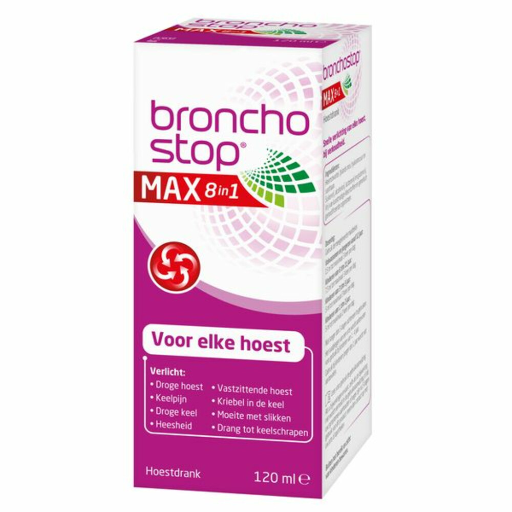 Bronchostop Max 8-in-1 Hoestdrank120 ml