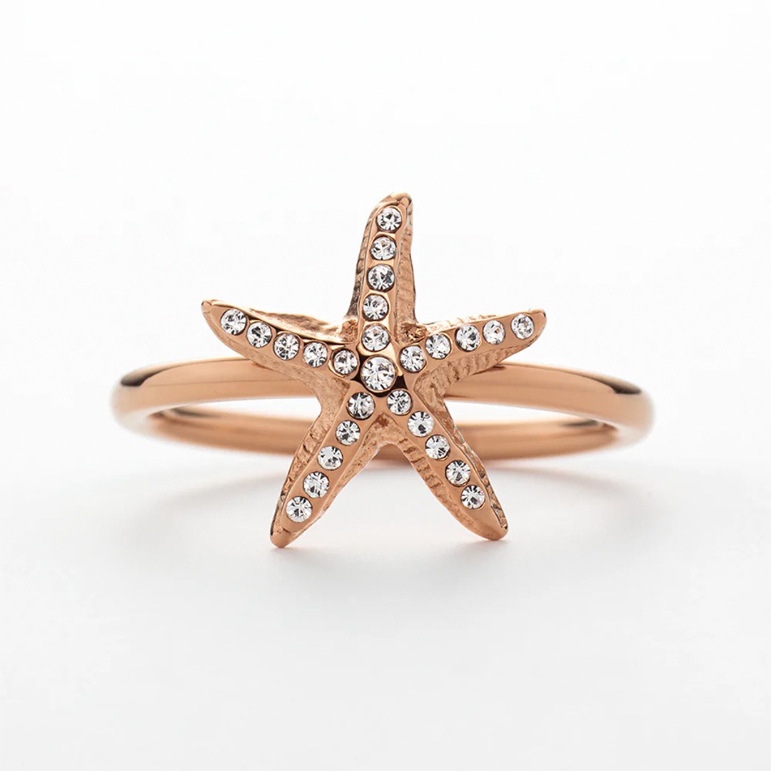 Paul Hewitt Damenring Sea Star Marinium Ocean Steel Rosé