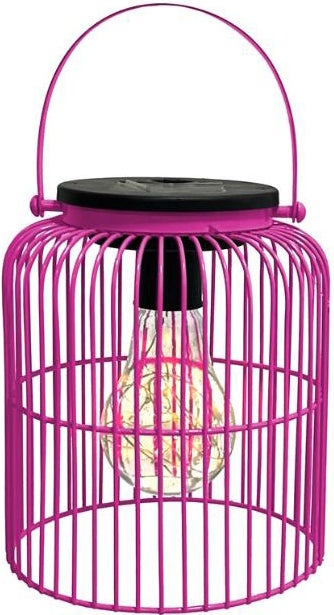 Intratuin solar lantaarn Madrid roze D 13 H 16 cm