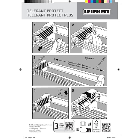 Leifheit Protect Plus tørrestativ