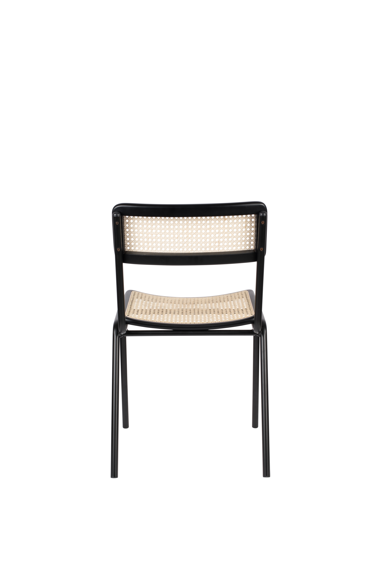 Eetkamerstoel Jort zwart/Naturel - set van 2