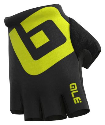 Gants Courts Alé Air Noir/Jaune Fluo