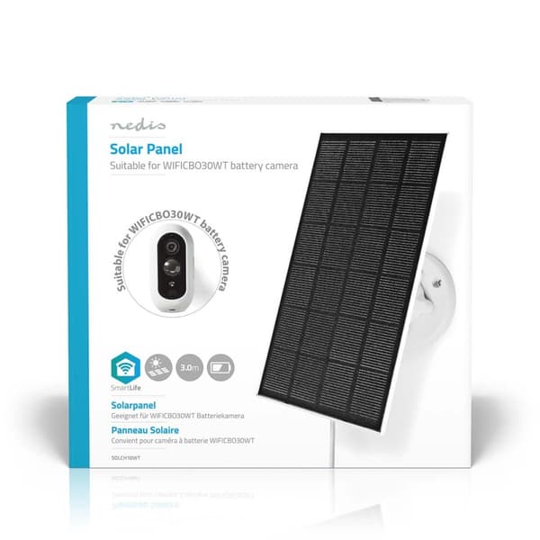 Nedis Solfanger | 5.3 V DC | 0.5 A A | USB Type-C™ | Kabellengde: 3.00 m | Tilbehør til: WIFICBO30WT / WIFICBO32WT