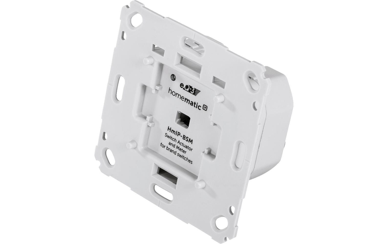 Smart Home Funk-Schalt-Mess-Aktor für MarkenschalterSmart Home Schaltaktor – HmIP-BSM