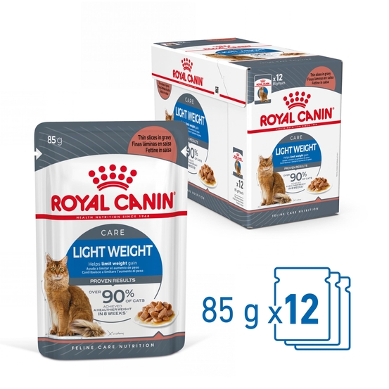 Bouchées sauce chat limite prise du poids Light Weight 12x85g