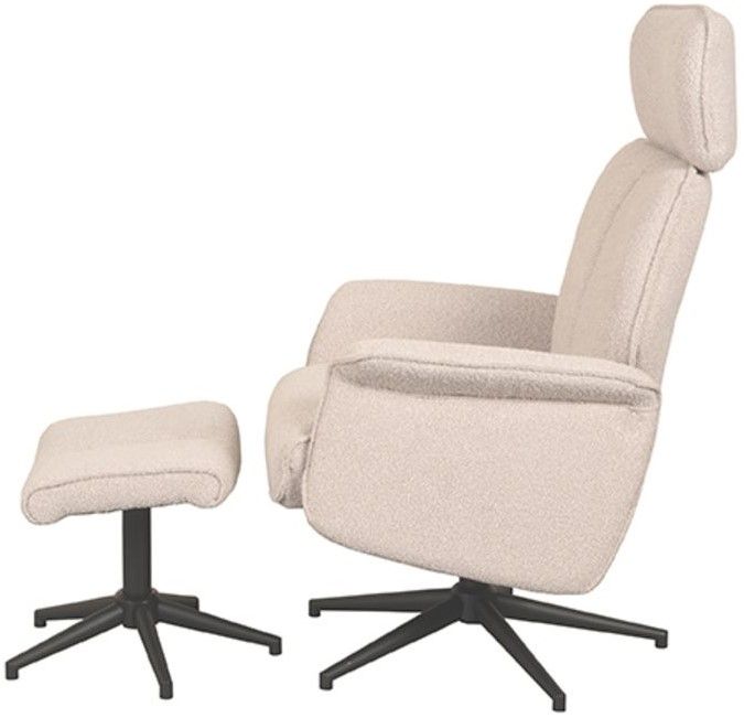 Relaxfauteuil met hocker Naturel Touch CH-73.019 Verdal B77 x D79 x H109 cm