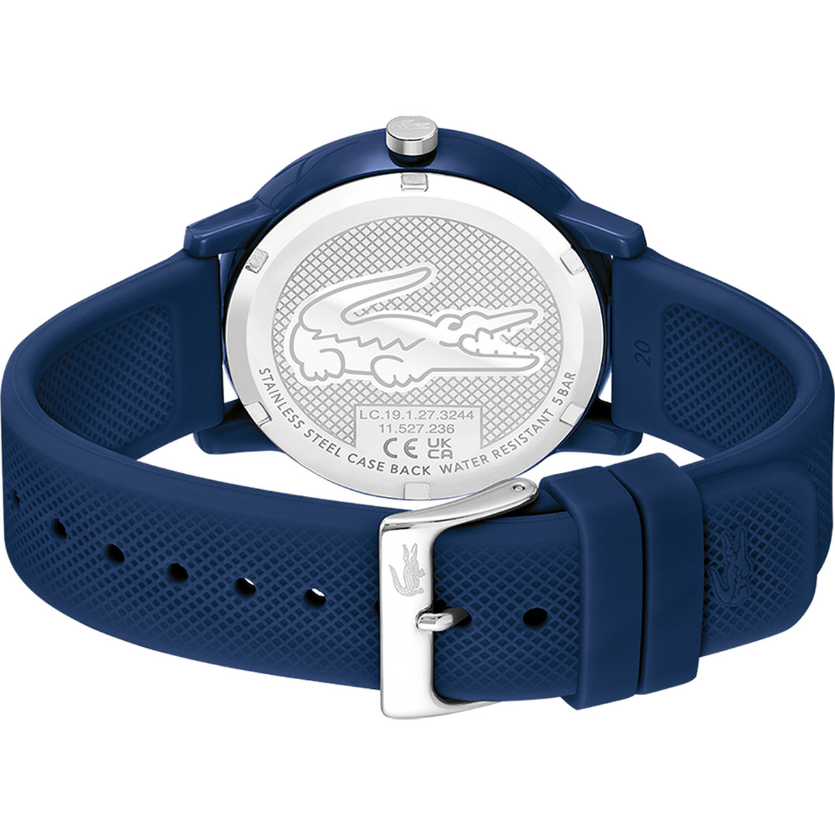 Montre Lacoste 12.12. homme résine bracelet silicone bleu