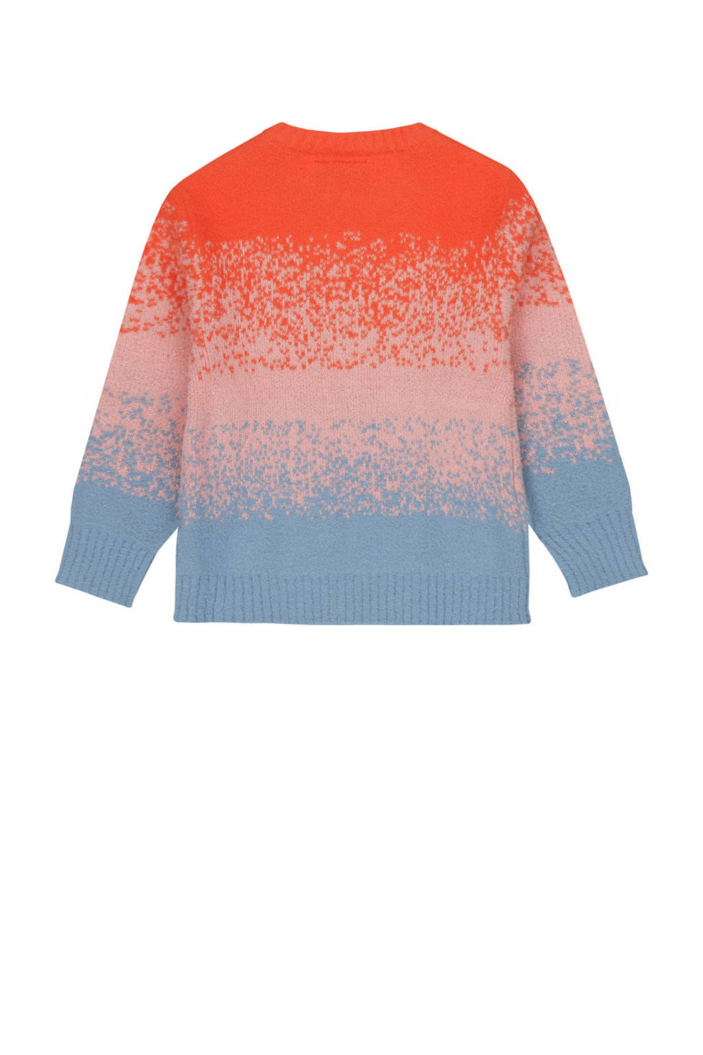 Tumble 'n Dry trui Savoir met wol oranje/lichtroze/lichtblauw