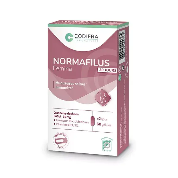 Codifra Normafilus Femina Confort intime 60 gélules