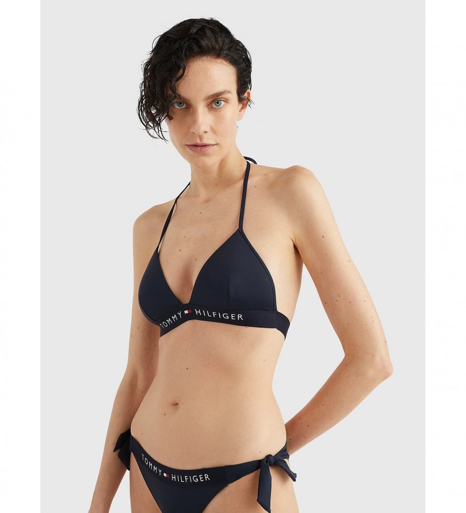 Top de biquíni acolchoado Tommy Hilfiger Marine