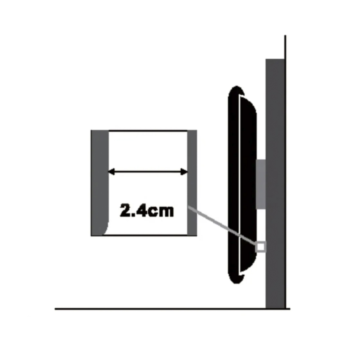 Value TV Wandhalterung flach bis 80kg