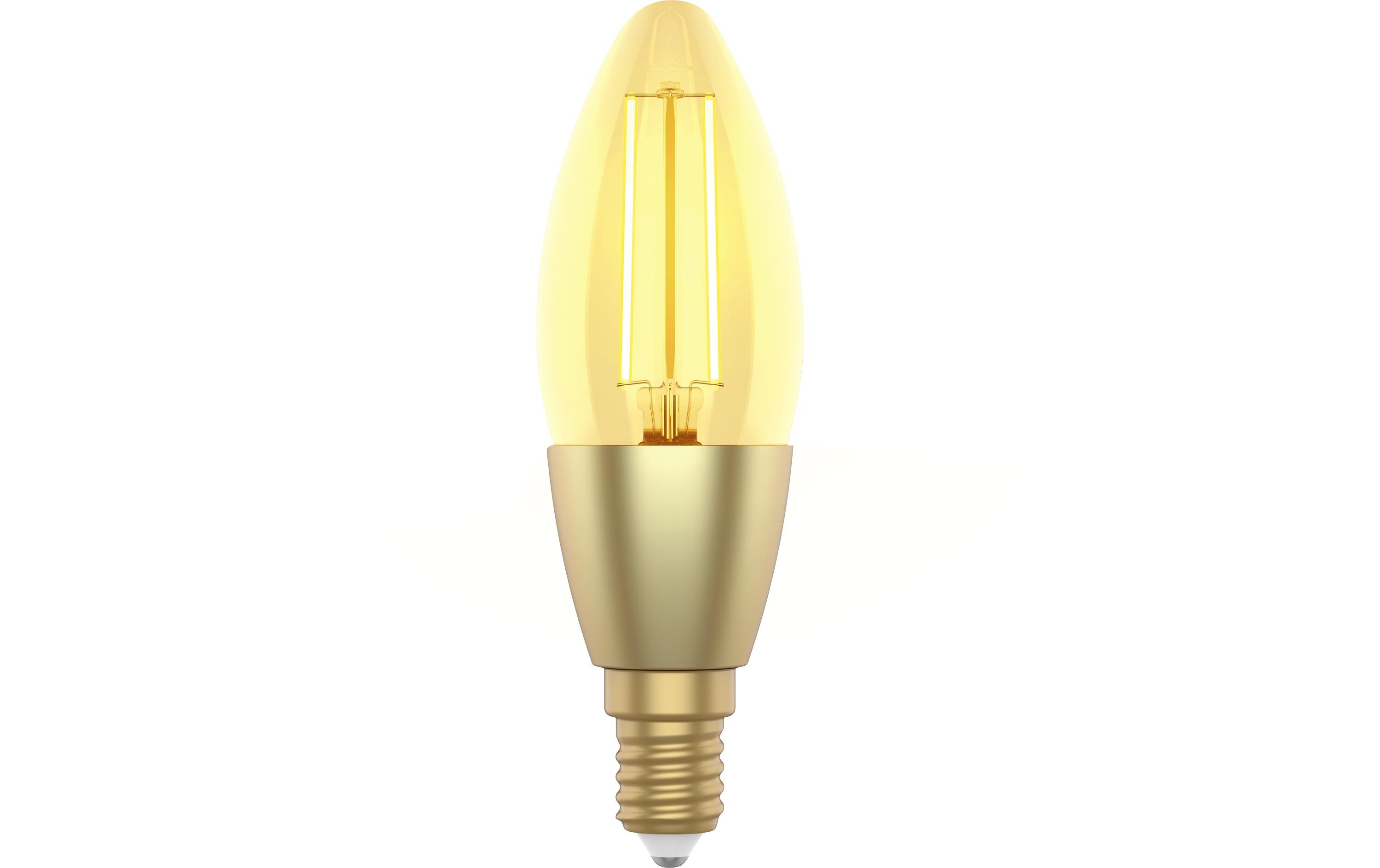 Leuchtmittel WiFi Smart Bulb Filament E14, 4.9W, 2700K-6500KSmarte LED-Filament Candle für E14 Fassungen