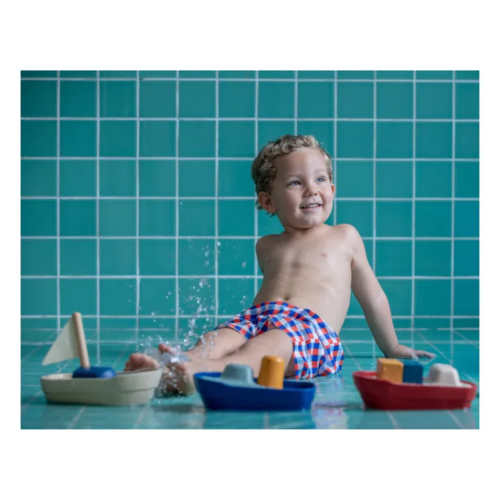 Plan Toys Bateau en caoutchouc naturel