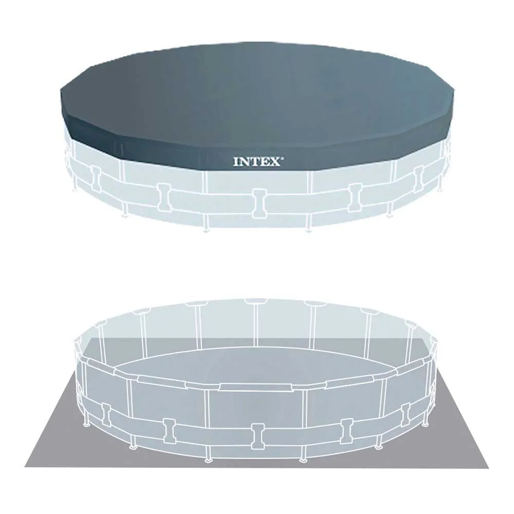 Intex Prism Ø 457x122 cm Stahl Runder Aufstellpool