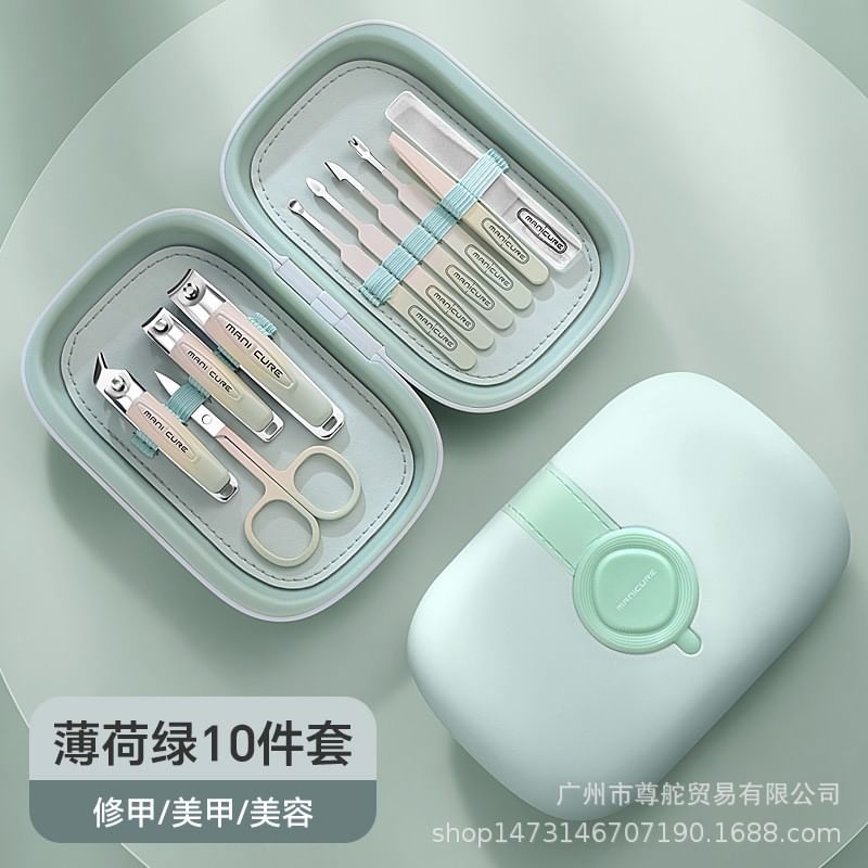 Choyu - Set van 10: Manicureset van roestvrij staal