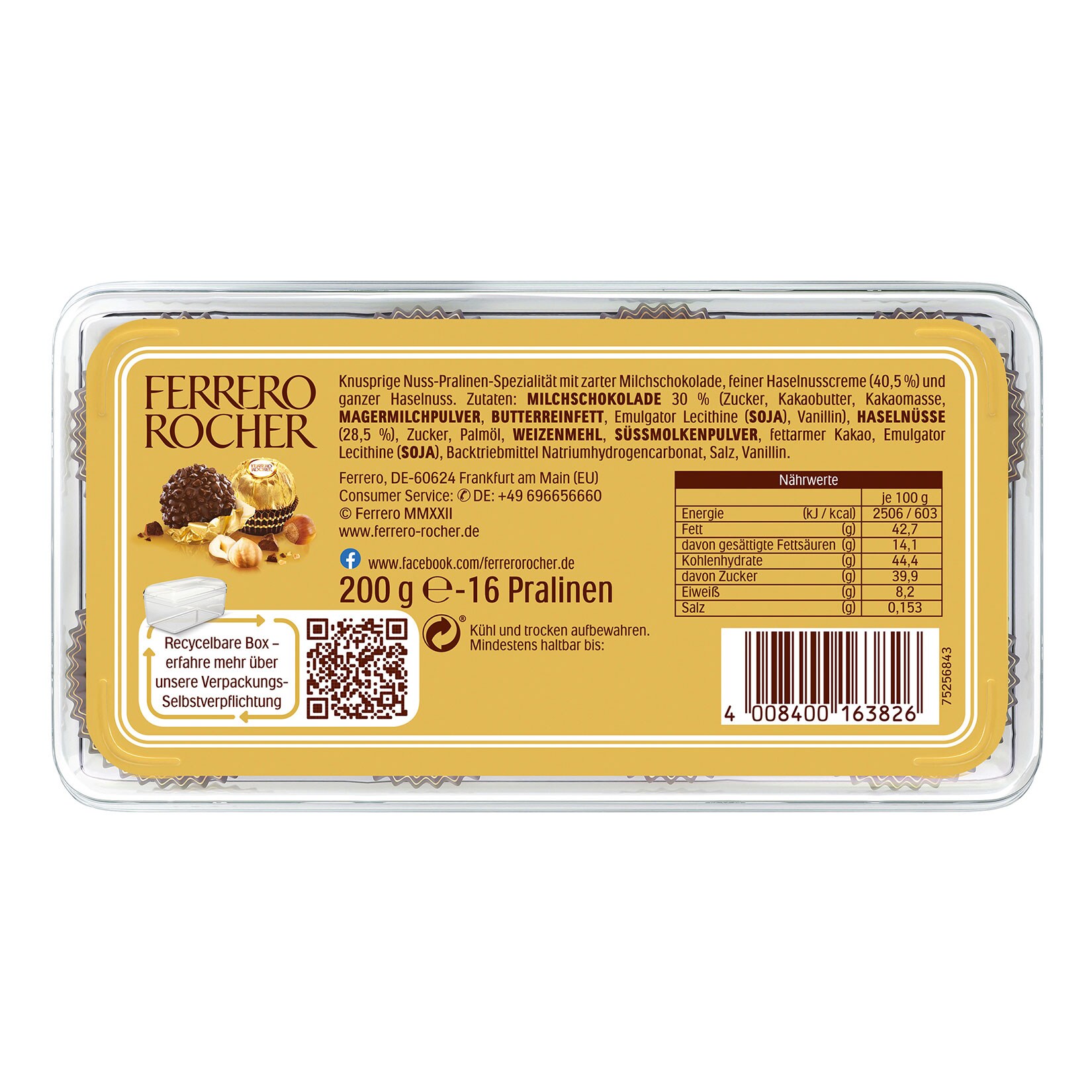 Ferrero Rocher 200 g, 8er Pack