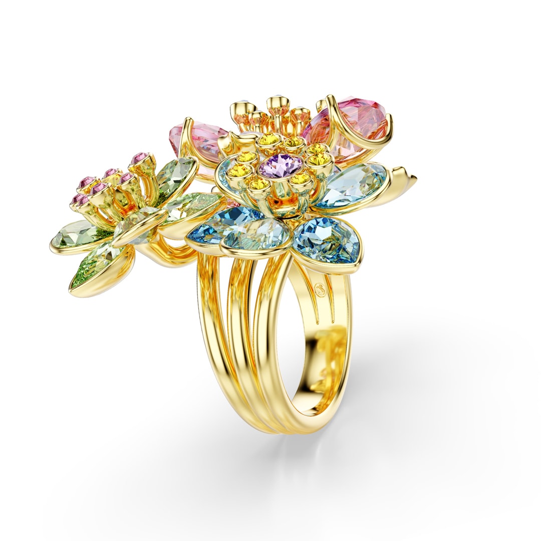 Swarovski Idyllia Ring Blume vergoldet