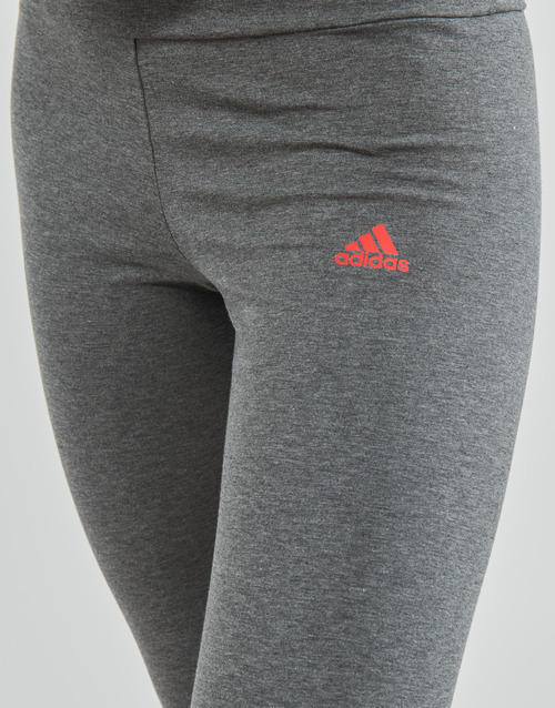 Adidas Sportswear - LIN Leggings - dark grey heather/vivid red