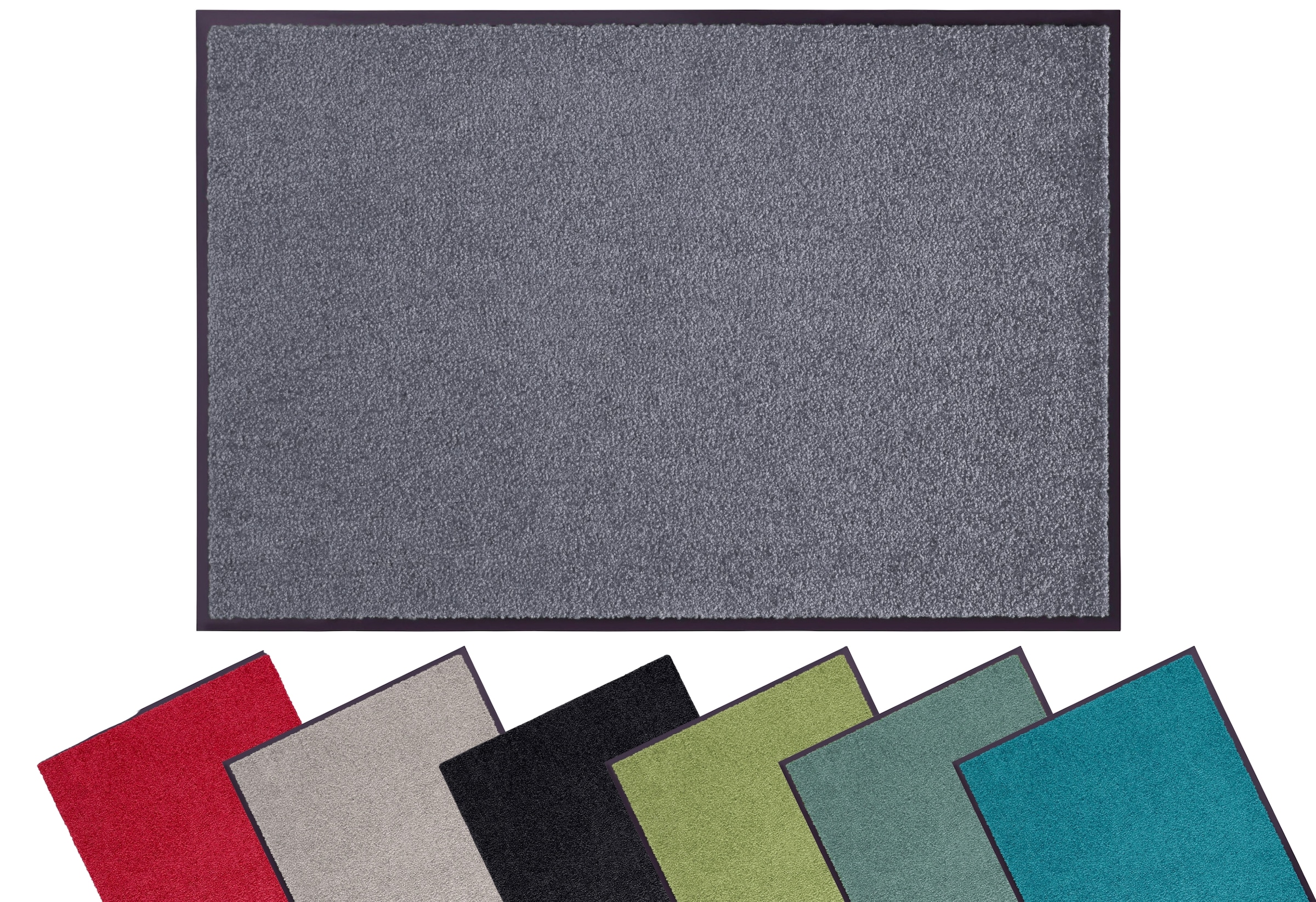 my home Fussmatte »Clean & Walk« rechteckig 7 mm Höhe Schmutzfangmatte, Türmatte, In- und Outdoor, Teppich, Läufer, waschbar