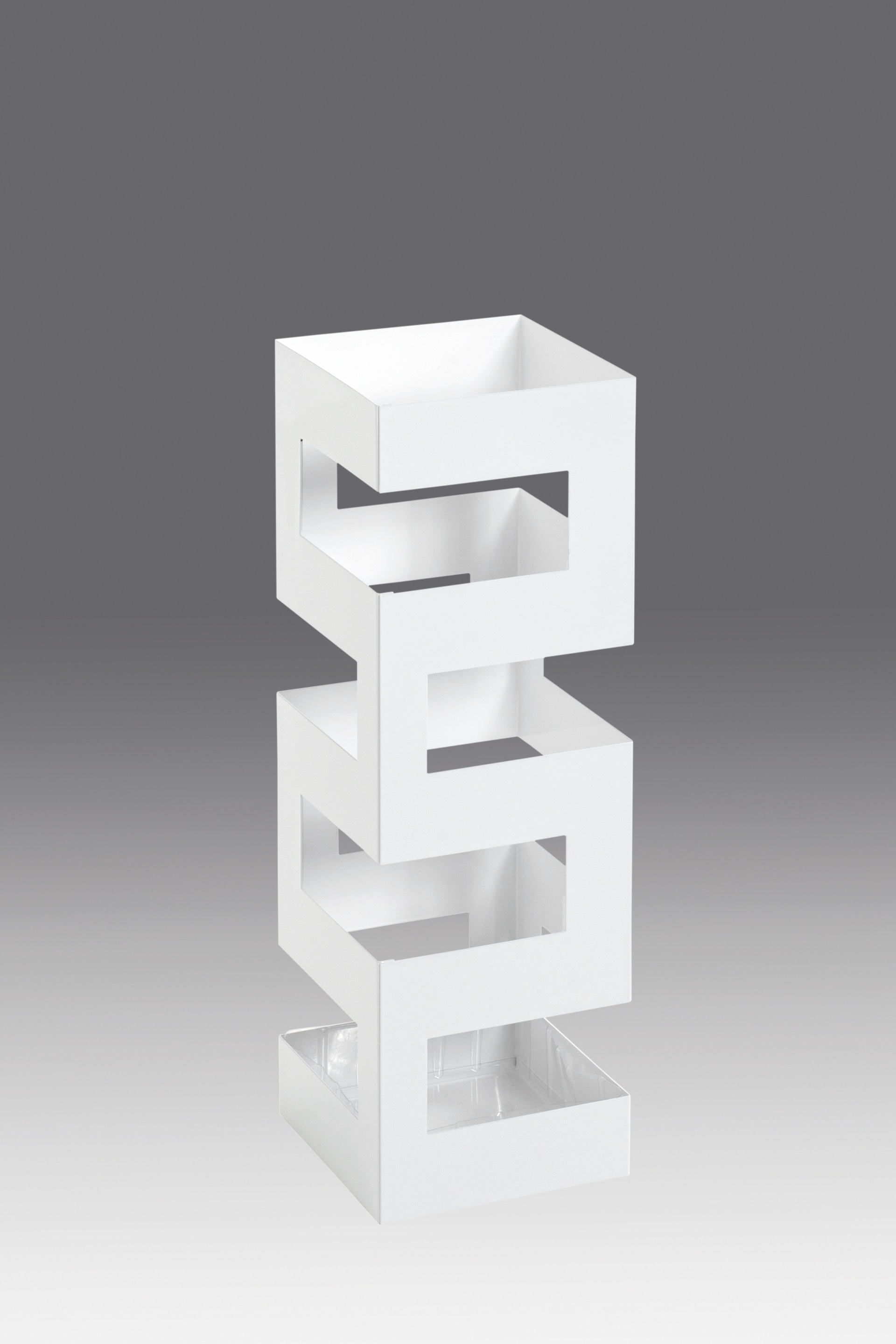 Schirmständer 16 x 48 x 16 cm Stahl weiß