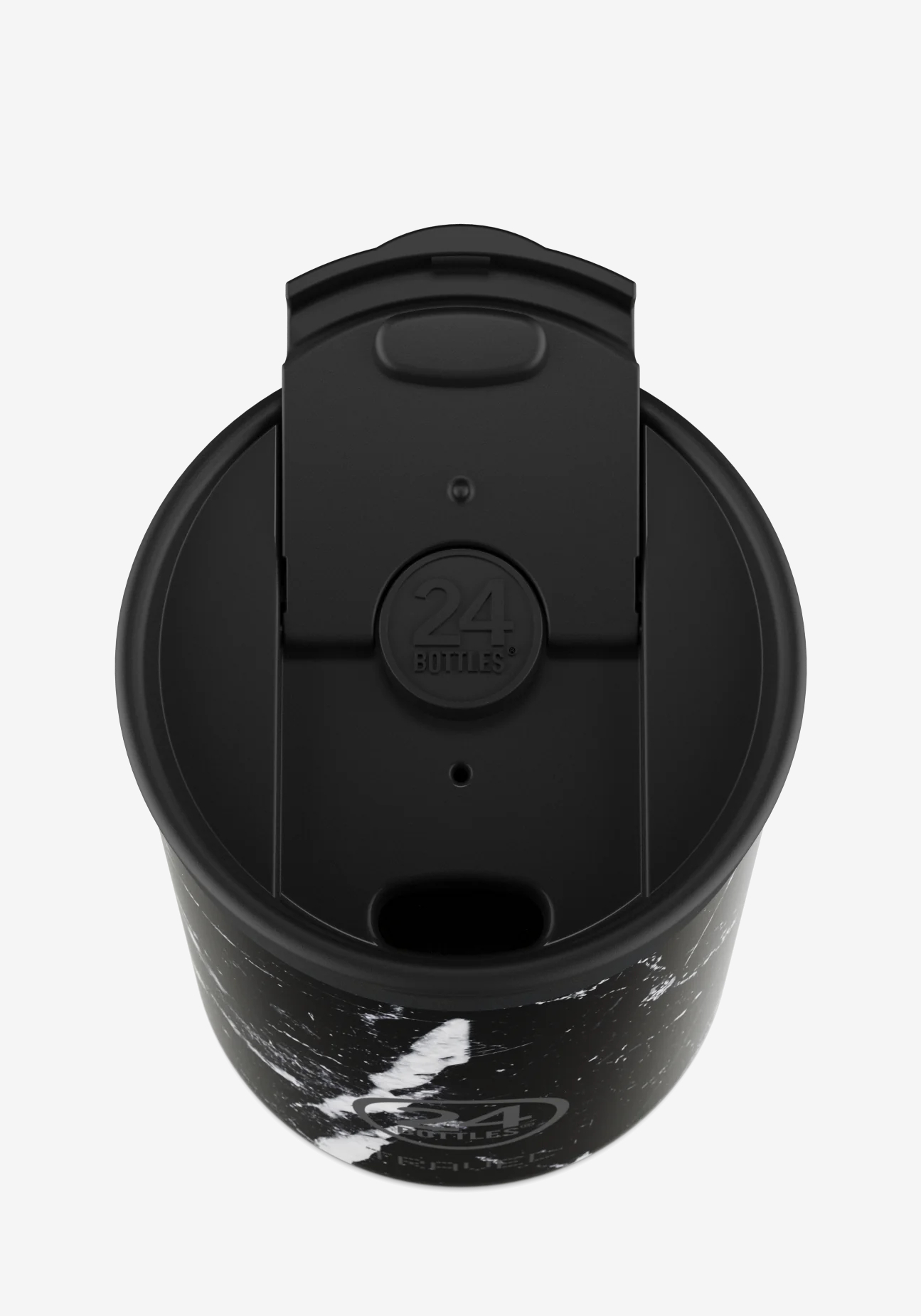 24 Bottles Thermobecher  Travel Tumbler 350ml Black Marble