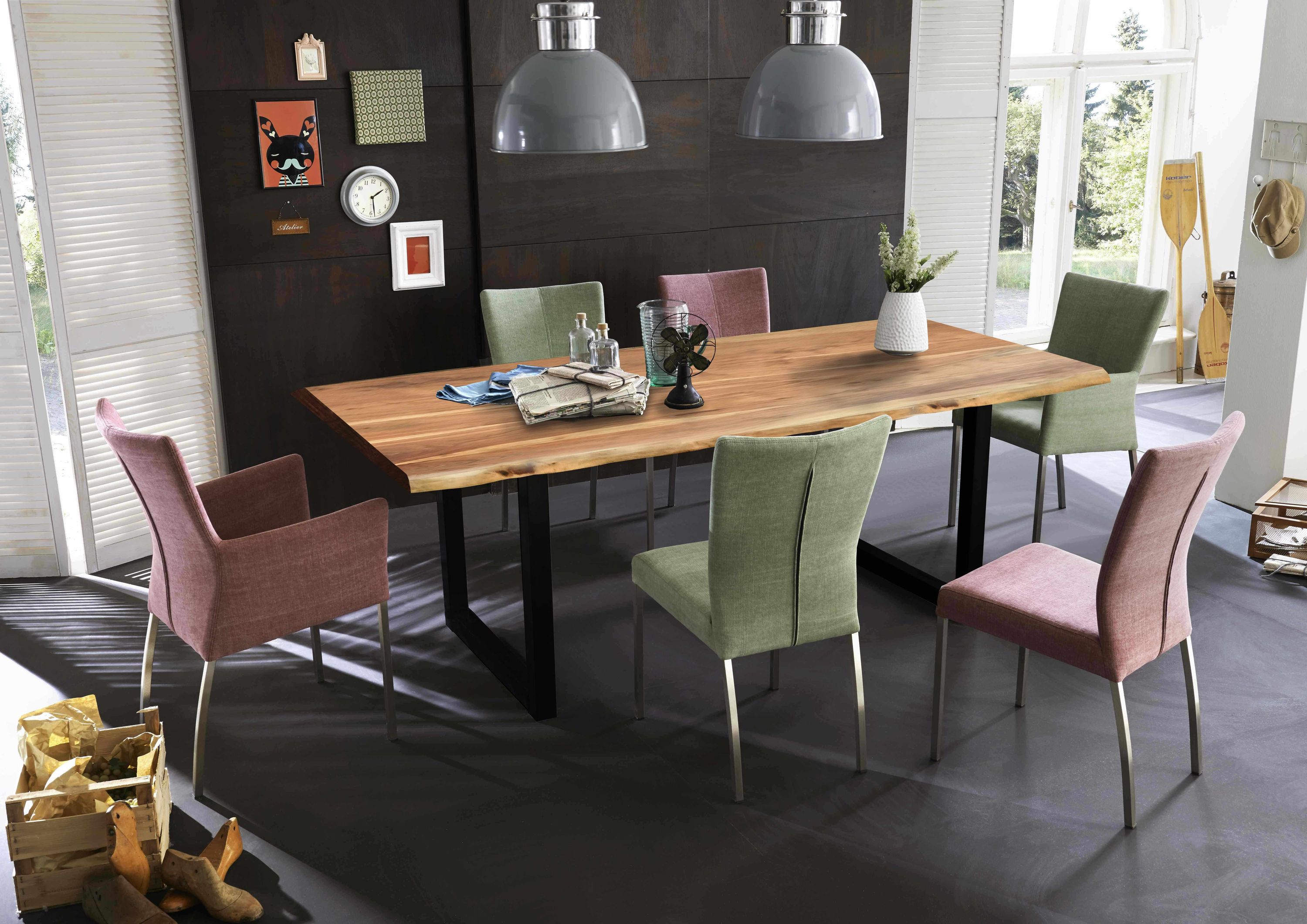Tisch 140x80 Akazie antikfinish Esstisch Küchentisch Speisetisch Esszimmer
