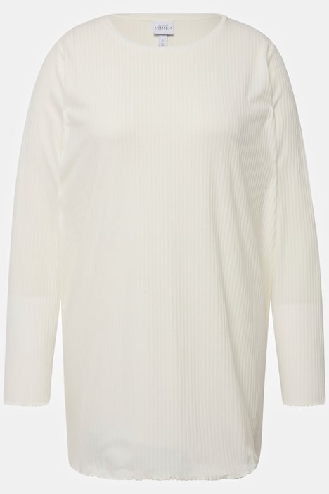 Longsleeve, Rippjersey, Rundhals, Langarm, Unisex