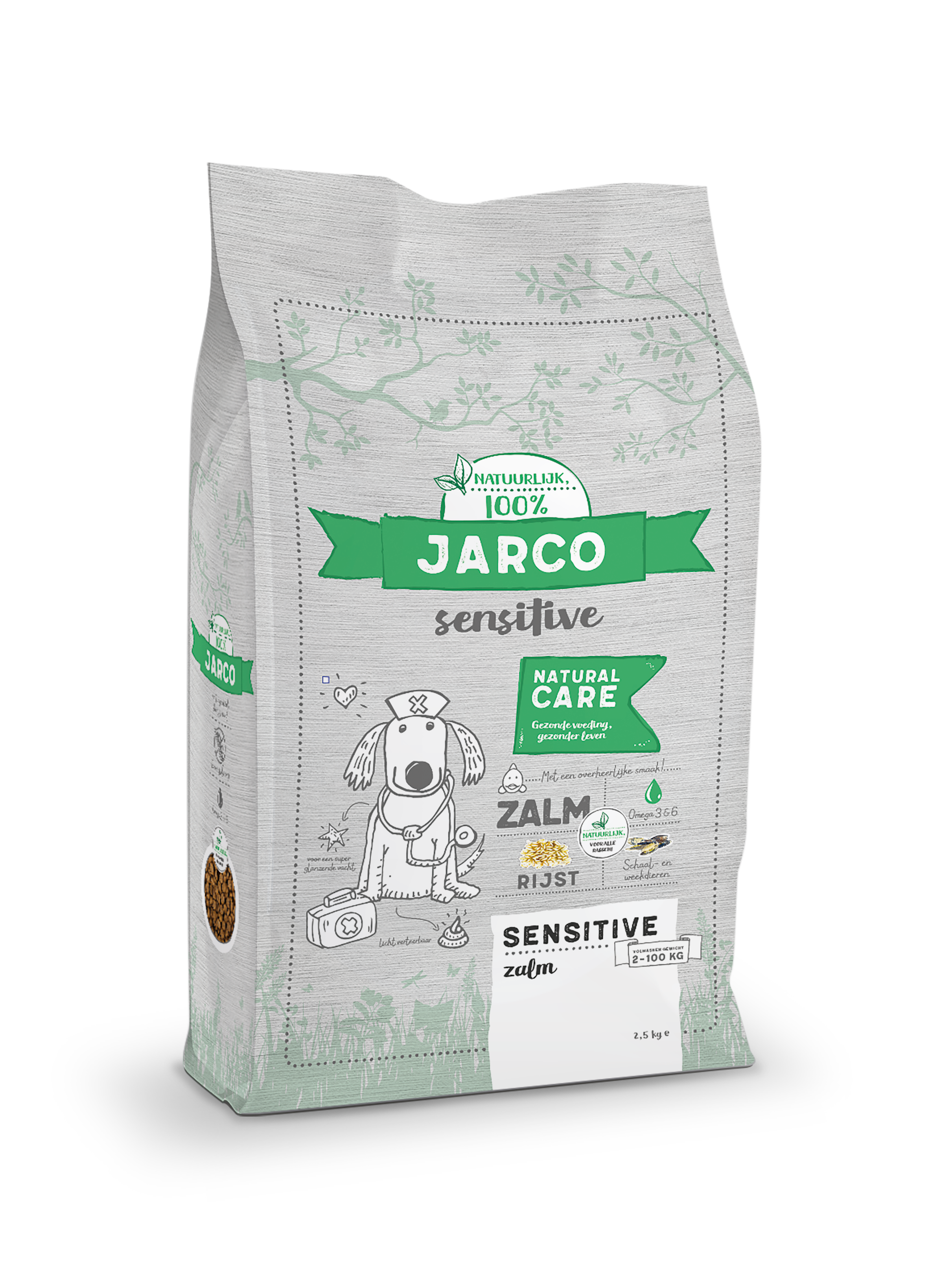 Jarco Dog Sensitive - Hondenvoer - 2.5 Kilogram - zalm