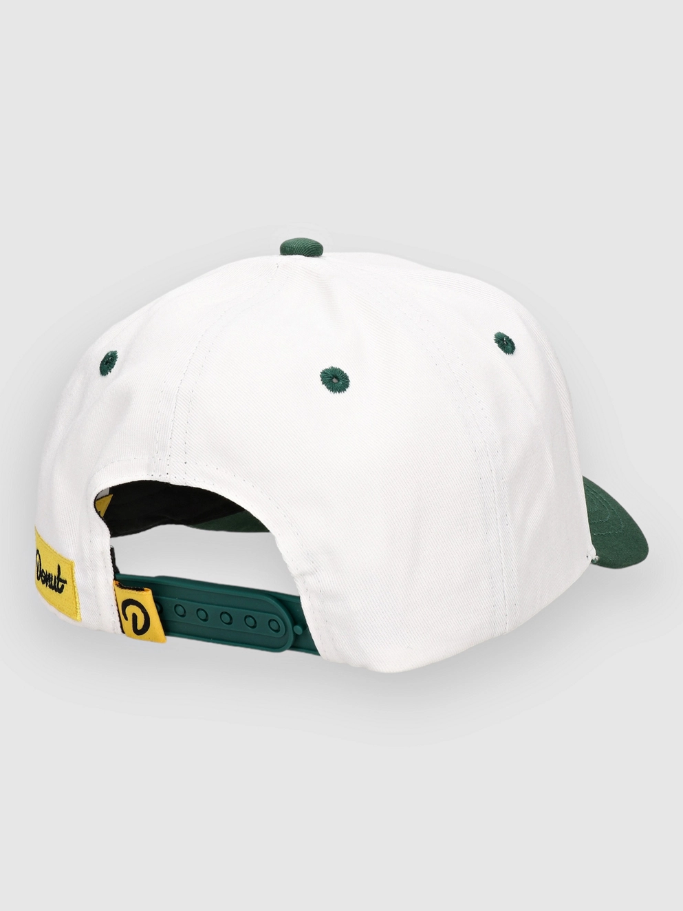 Donut Racing Checkered Flag Snapback Cap white