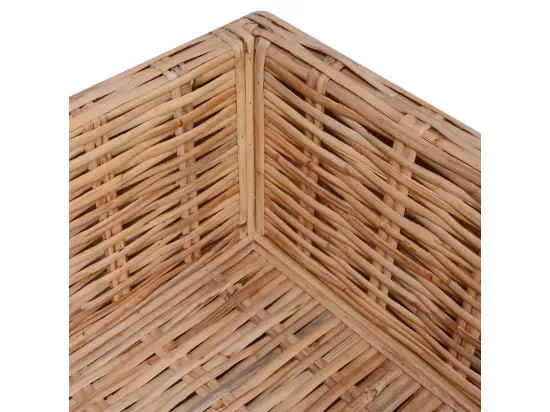 NETTLIFE Ensemble de canapés 16 pcs Rotin naturel