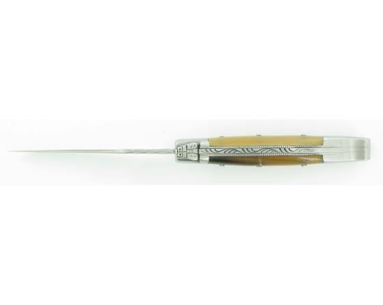 Laguiole Bottine Corne Couteau de poche Laguiole par Chazeau Honoré
