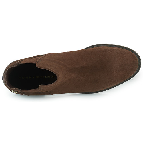 Tommy Hilfiger - Coin Suede Flat Boot Marrón