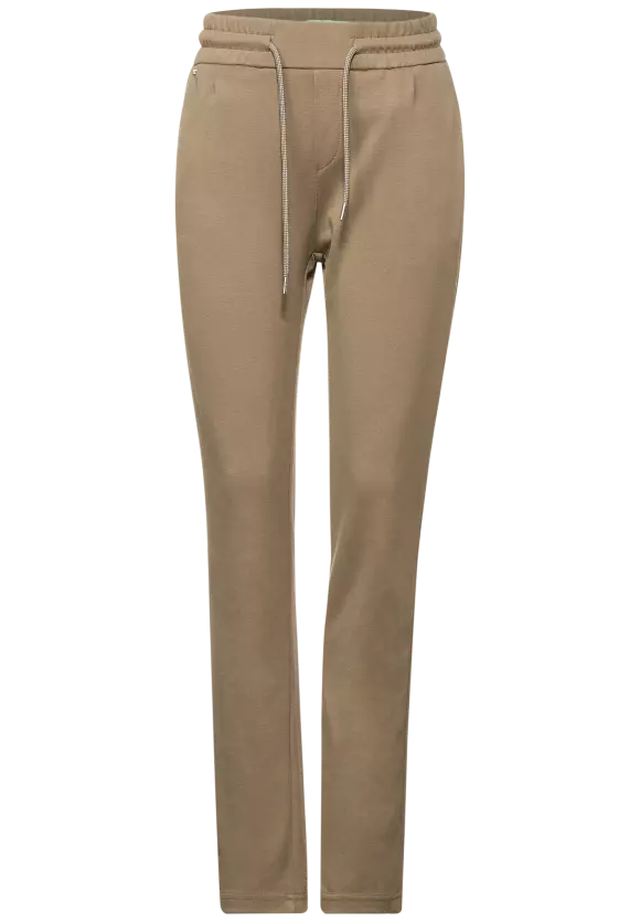 Loose Fit Hose in Unifarbe - nu sand