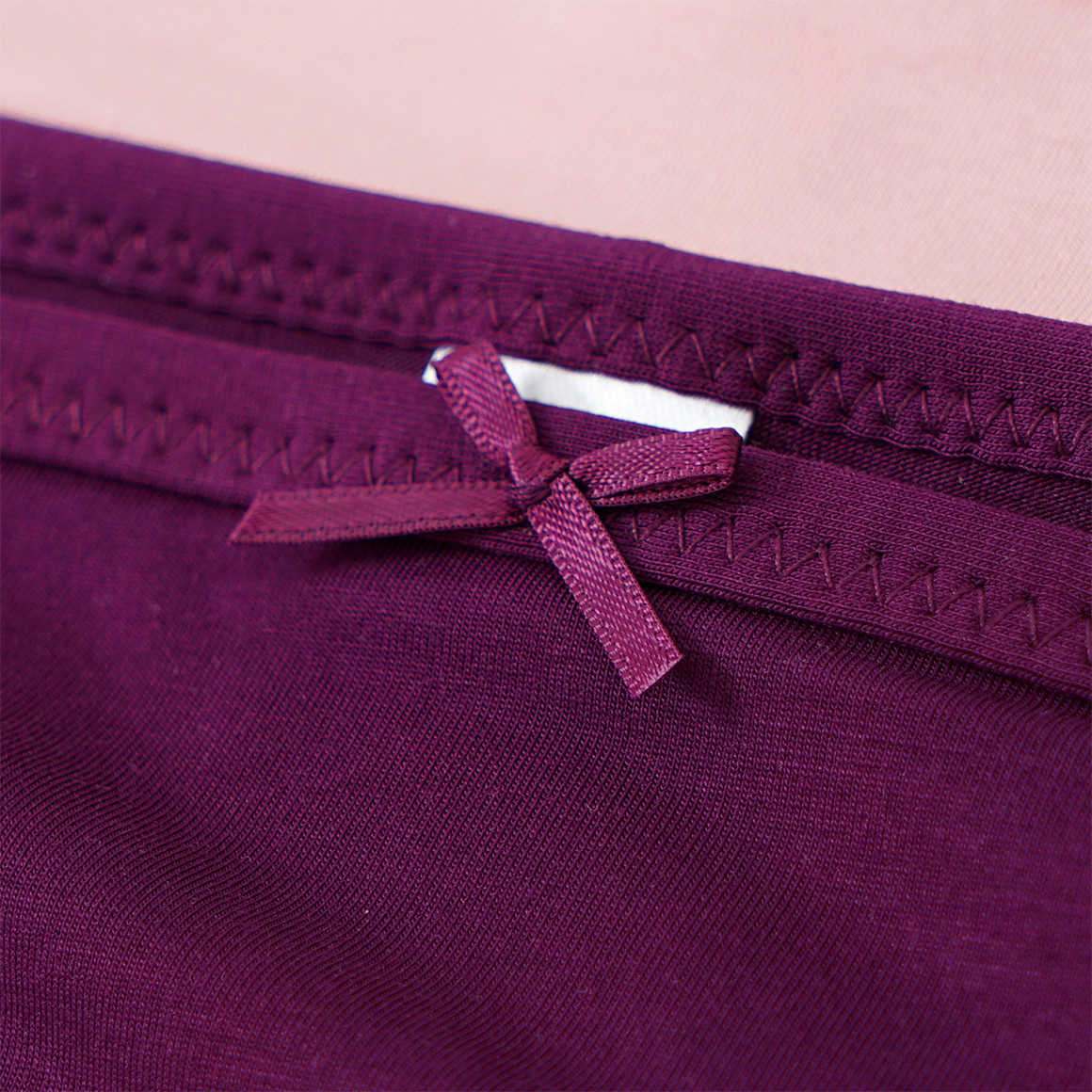 Gina Benotti 2 Damen Slips mit Spitzenbesatz rosa / dunkellila
