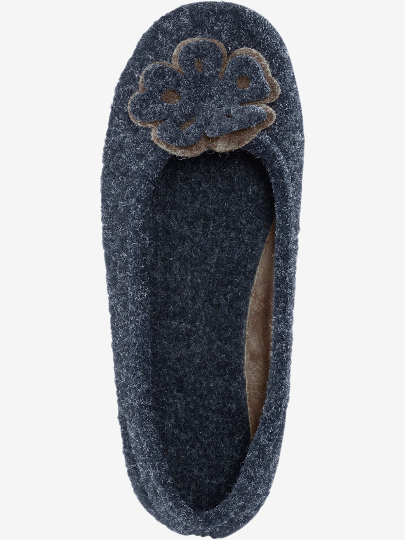 Chaussons application florale