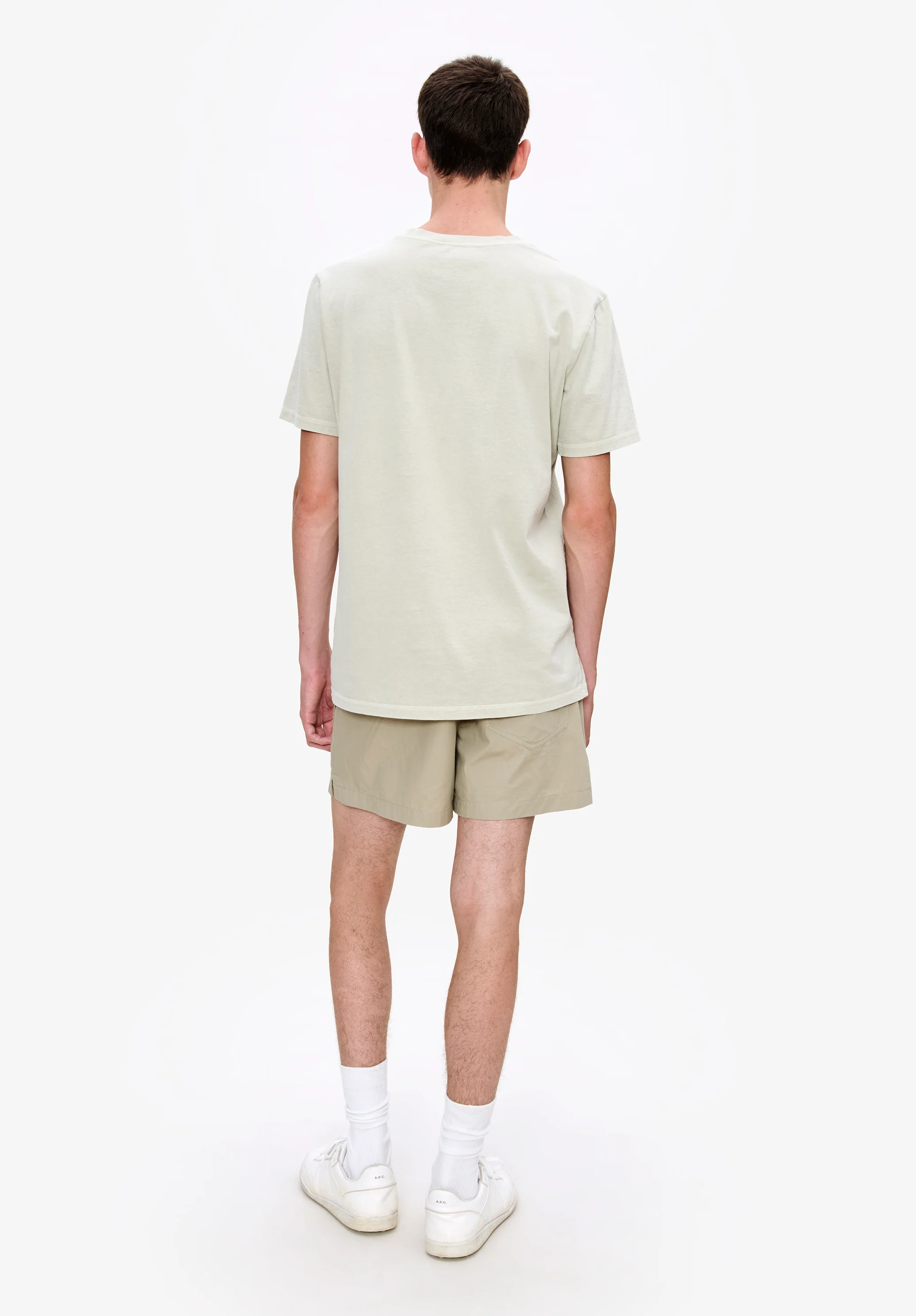 t-shirt manches courtes adresse - Vert pale