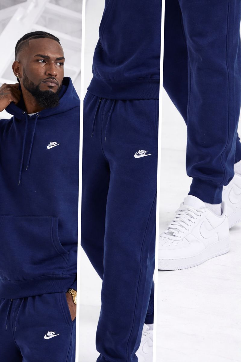 Nike Sportswear Club Fleece Trainingspak Heren Donkerblauw
