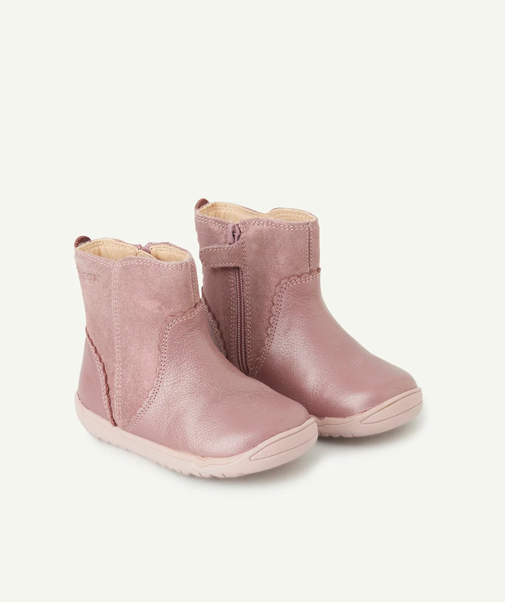 GEOXCHAUSSURES MONTANTES MACCHIA BÉBÉ FILLE ROSE