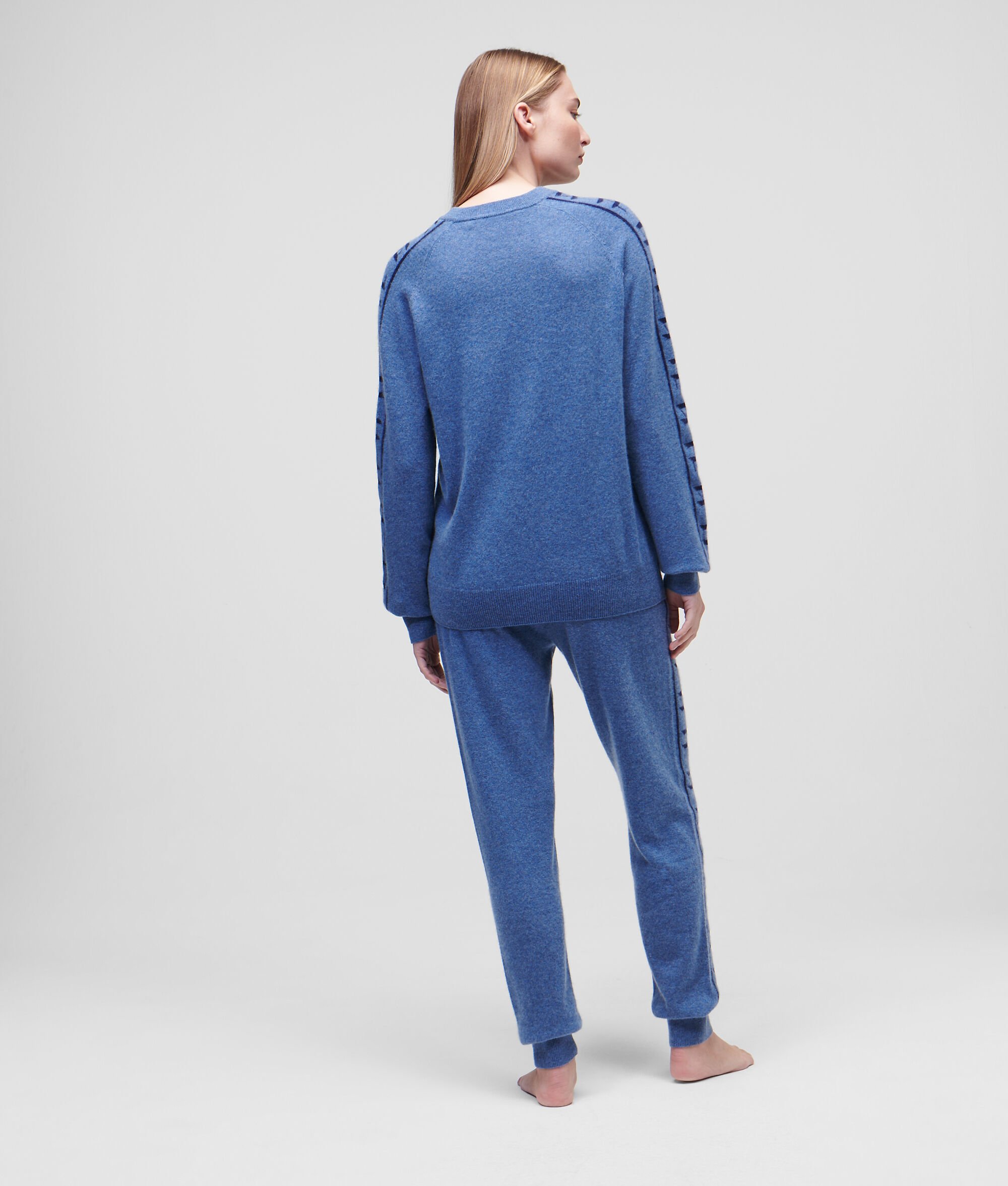 PULL KL MONOGRAM EN CACHEMIRE JACQUARD