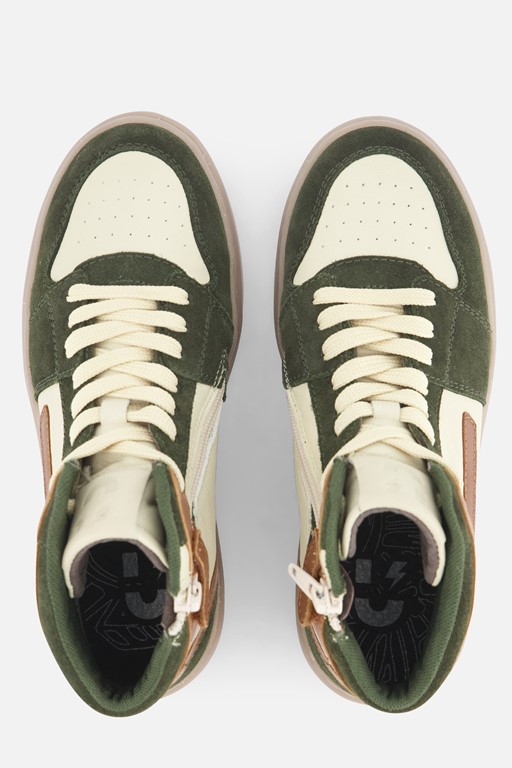 Muyters Sneakers groen Leer