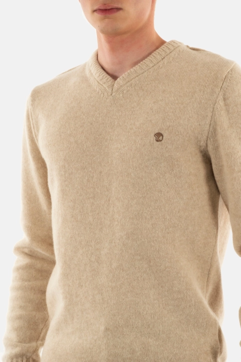 Pull hiver Benson & Cherry fed beige